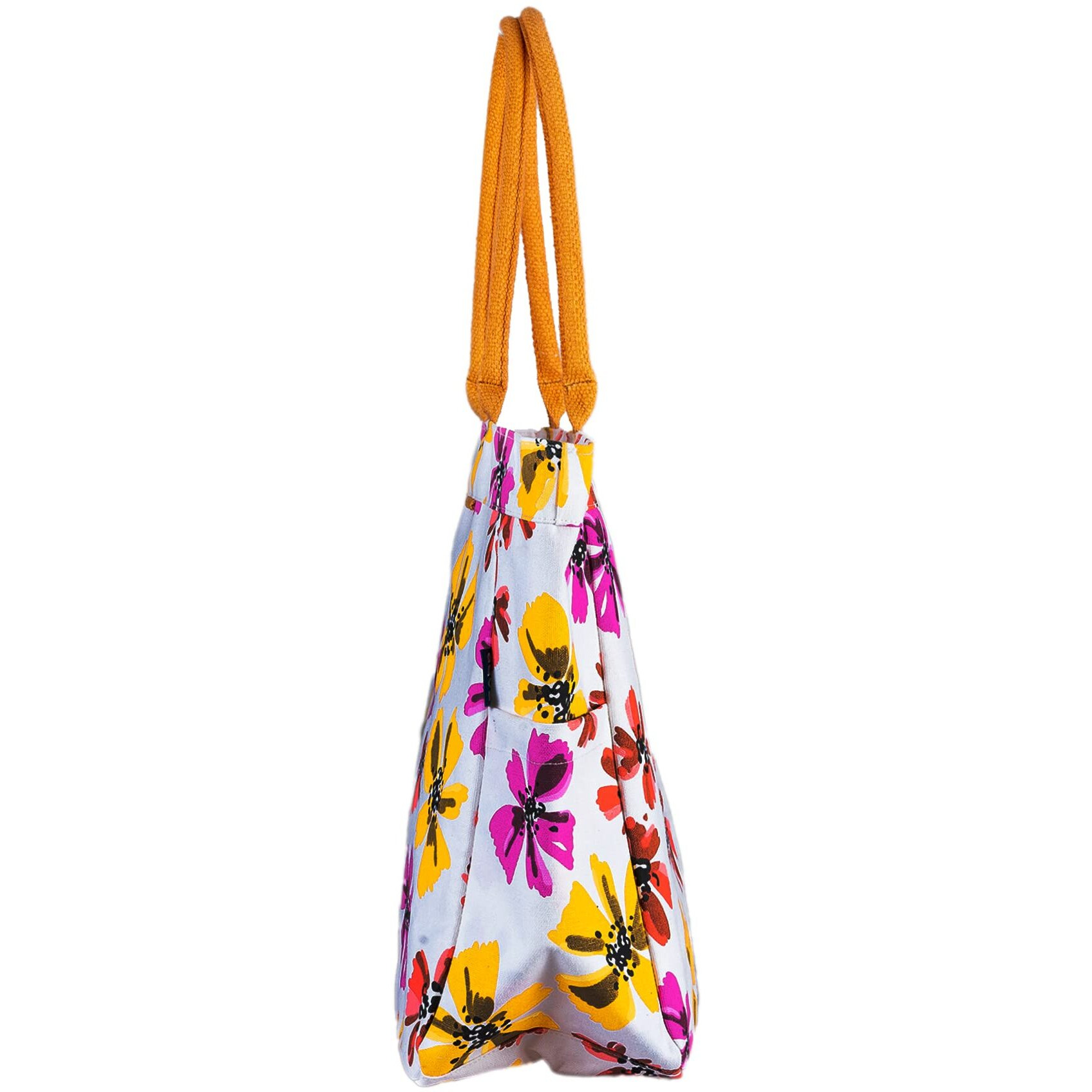 Aqva Stripe Printed Tote Bag For Women | Ladies Casual Handbag For Shopping, Travel With Top & Inner Zip Pocket | Versatile Trendy Handbag For College Girls (Vicenza)