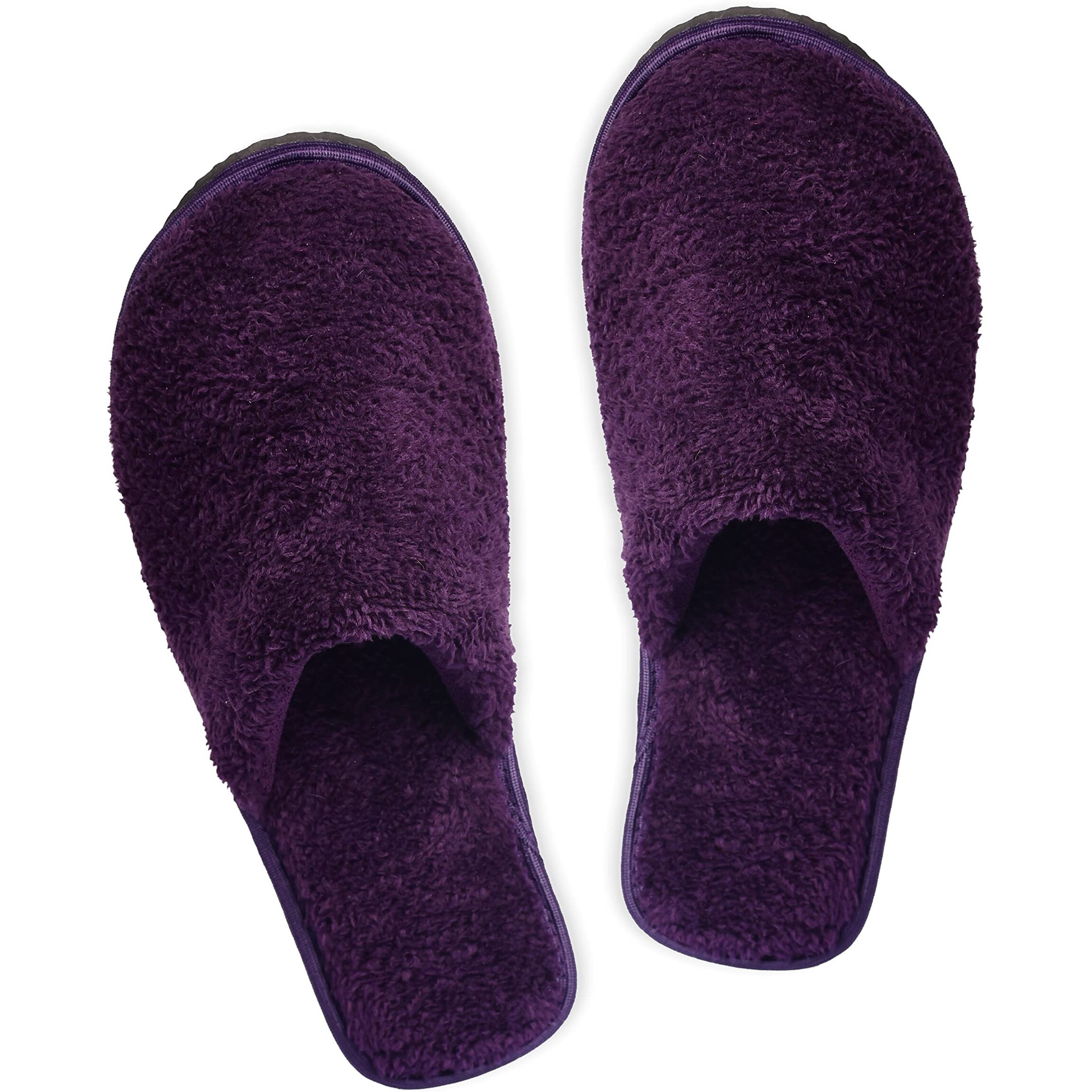 Mifuzi Women's Furry Fur Slippers For Home House Bedroom Room Indoor Carpet Cozy Comfortable Closed Toe Soft Sole Fluffy Fuzzy Plush Warm Cloth Woolen Winter Slippers Magenta 7