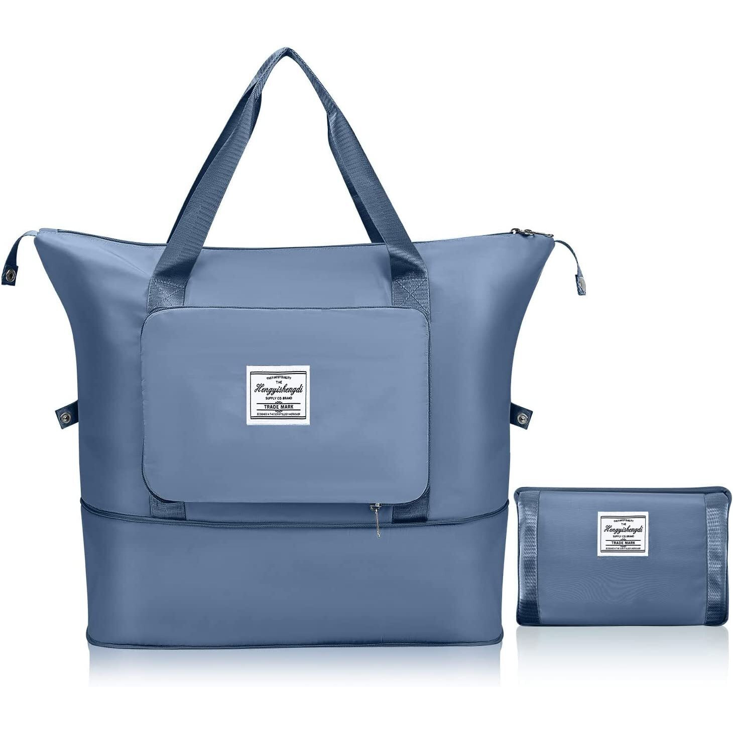 Jd Fresh 1 Layer Nylon Vanity Travelling Bag For Women/Convertible Travel Luggage/Duffle Bags/Foldable-Expandable Handbags/Waterproof Travel Companion(Blue Haze)