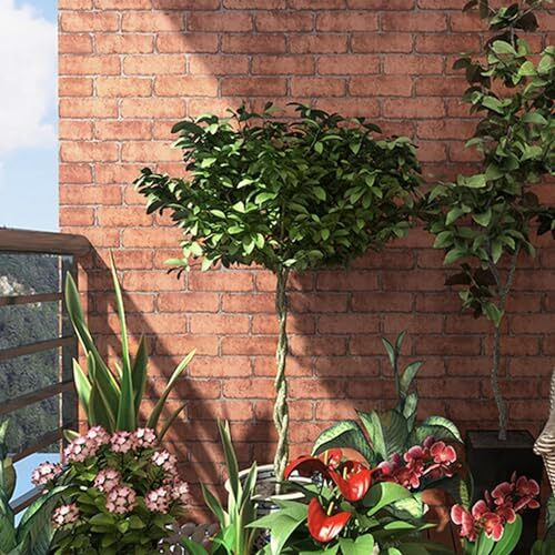 Vaidika Wall Paper For Wall Decor Waterproof Kitchen Countertop Paper Pvc Wallpaper For Kitchen And Home Furniture Dcor (5 M Red Brick Xoxo)
