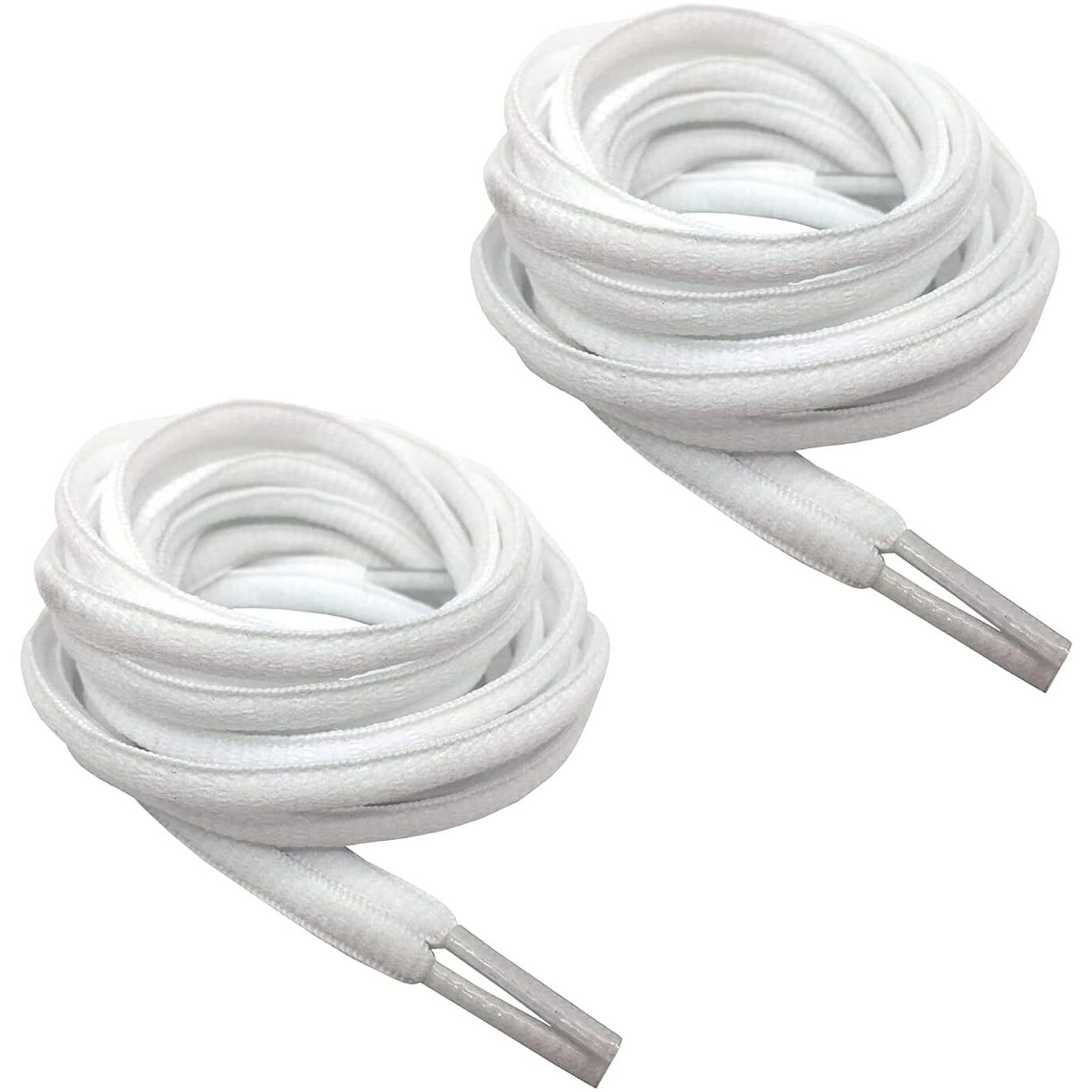 Shoeshine Oval Shoe Laces Sport Shoelace Sneaker Shoe Laces - White Shoe Lace Perfect For Sports, Sneakers, Casual Shoes Of Men & Women - Quantity 2 Pair