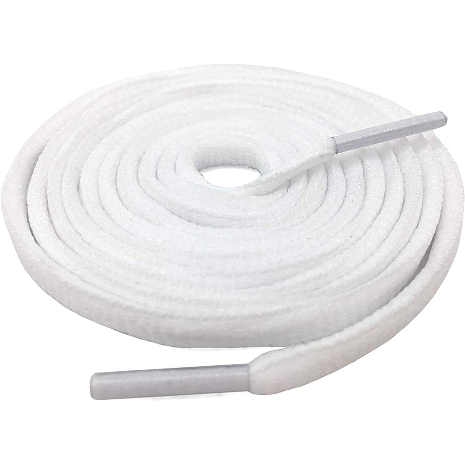 Shoeshine Oval Shoe Laces Sport Shoelace Sneaker Shoe Laces - White Shoe Lace Perfect For Sports, Sneakers, Casual Shoes Of Men & Women - Quantity 2 Pair