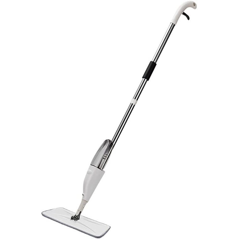 Brogbus Spray Mop Set With Microfiber Washable Pad, Best 360 Degree Easy Floor Cleaning For Home & Office, Aluminum