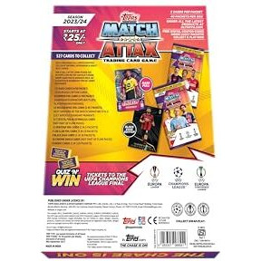Topps Uefa Champions League Match Attax 23/24 Trading And Collectible Card Game(Flow Pack- Pack Of 40)