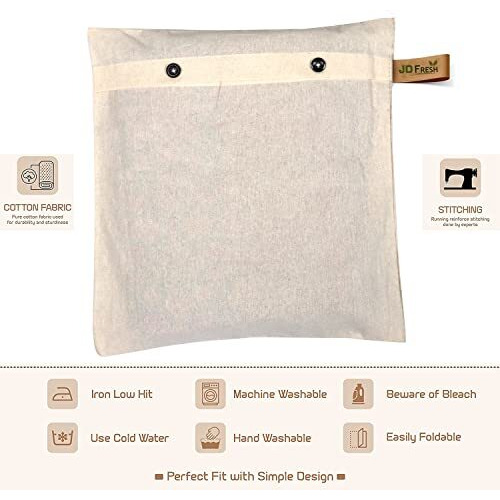 Jd Fresh 2 Peices Saree Storage Bags Wardrobe Organizer For Storage | Saree Bag For Clothes Storage | Cloth Storage Cover 2 Peices (16X14 Inches)
