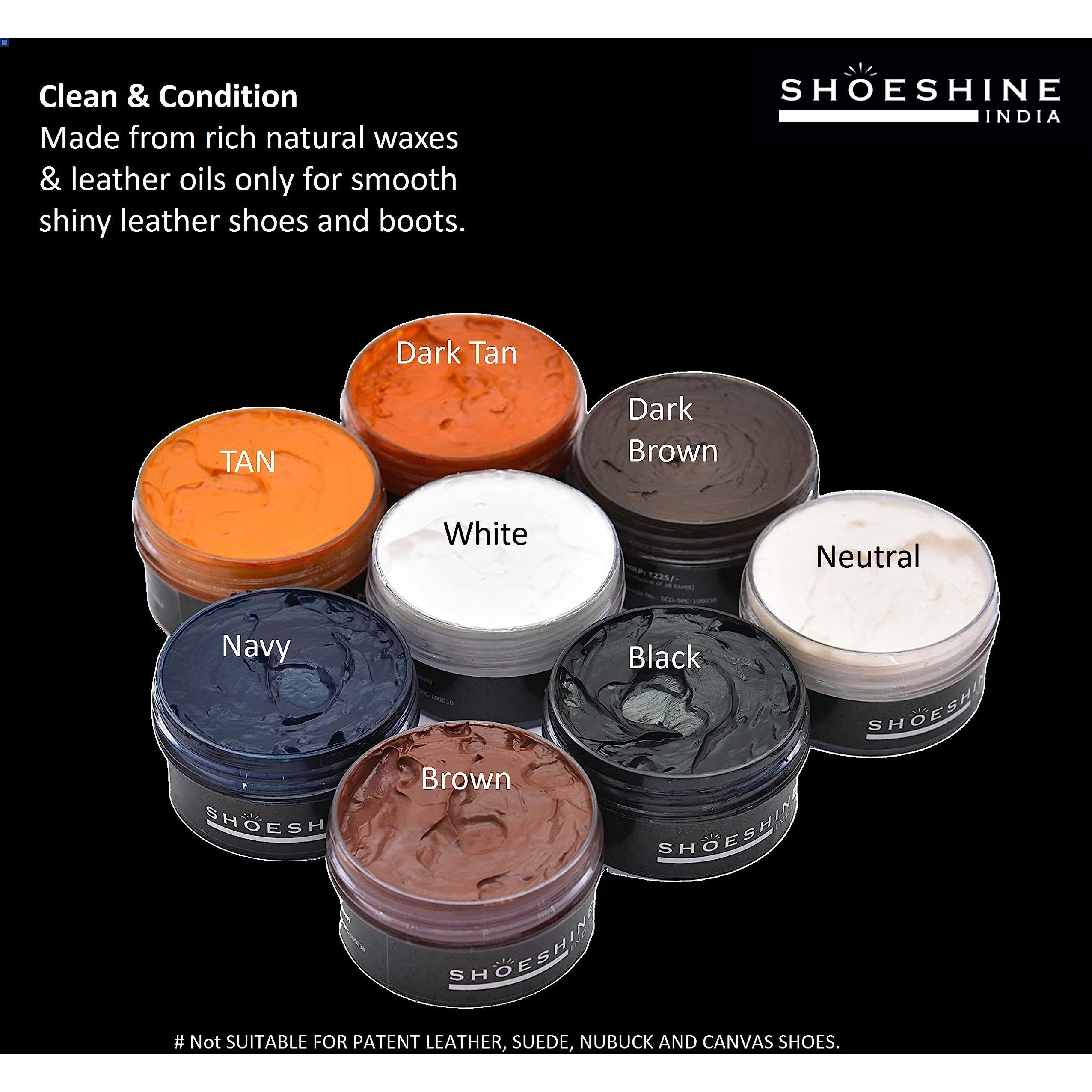 Shoeshine Shoe Cream- Leather Tan Shoe Polish For Formal Leather Shoes And Boot