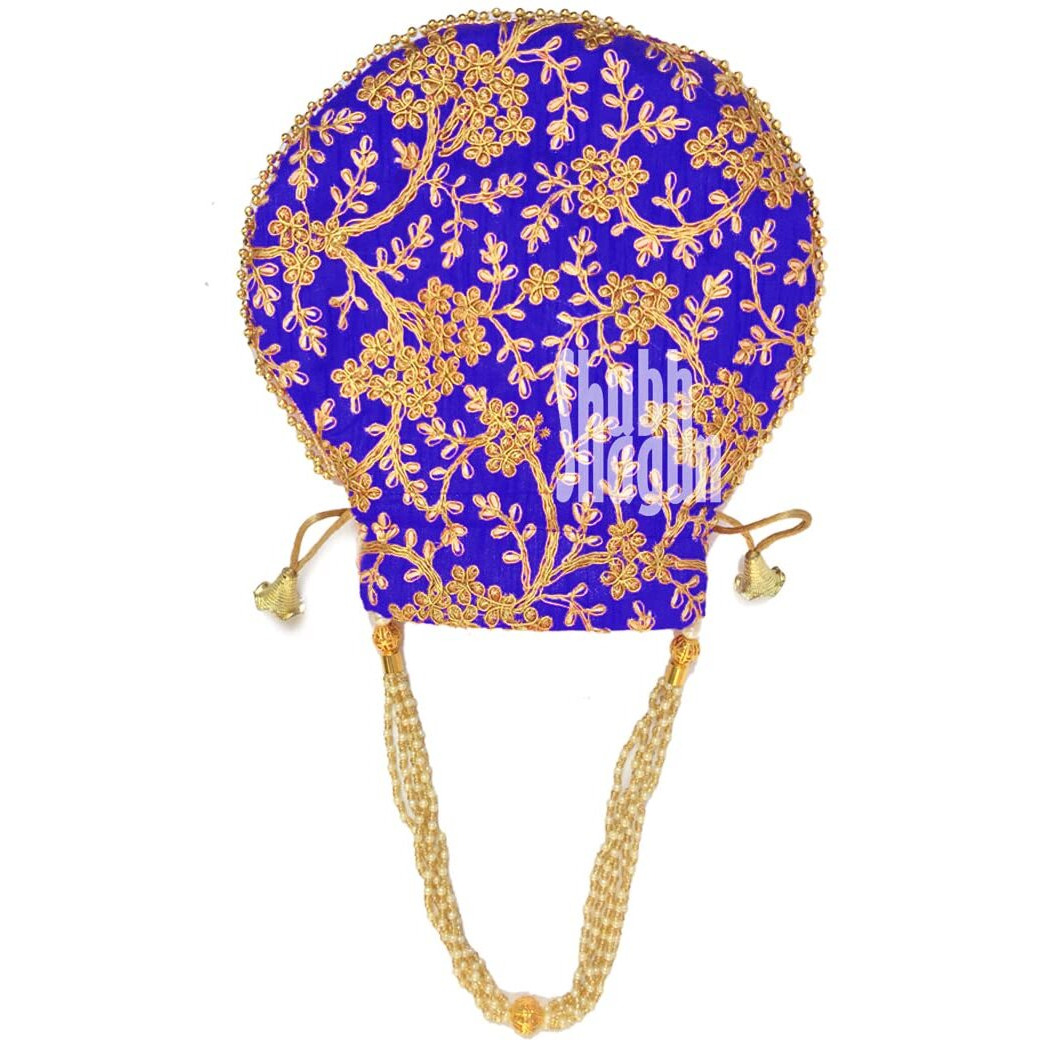 Shubh Shagun Women's Potli (Royal Blue)