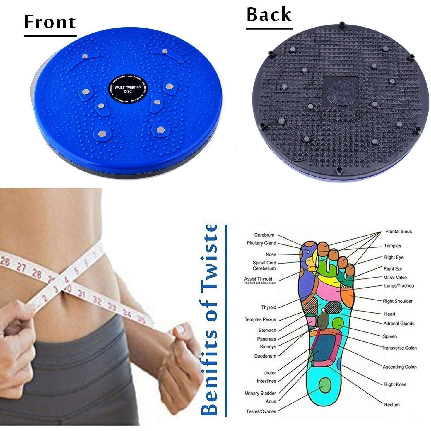 Gadget Deals-Tummy Twister -Abdominal- Ab Exerciser Toner-Tummy Fat Burner- Ab Exercise Equipment, Home, Exercise|Exercise Twist Boards - Multicolor