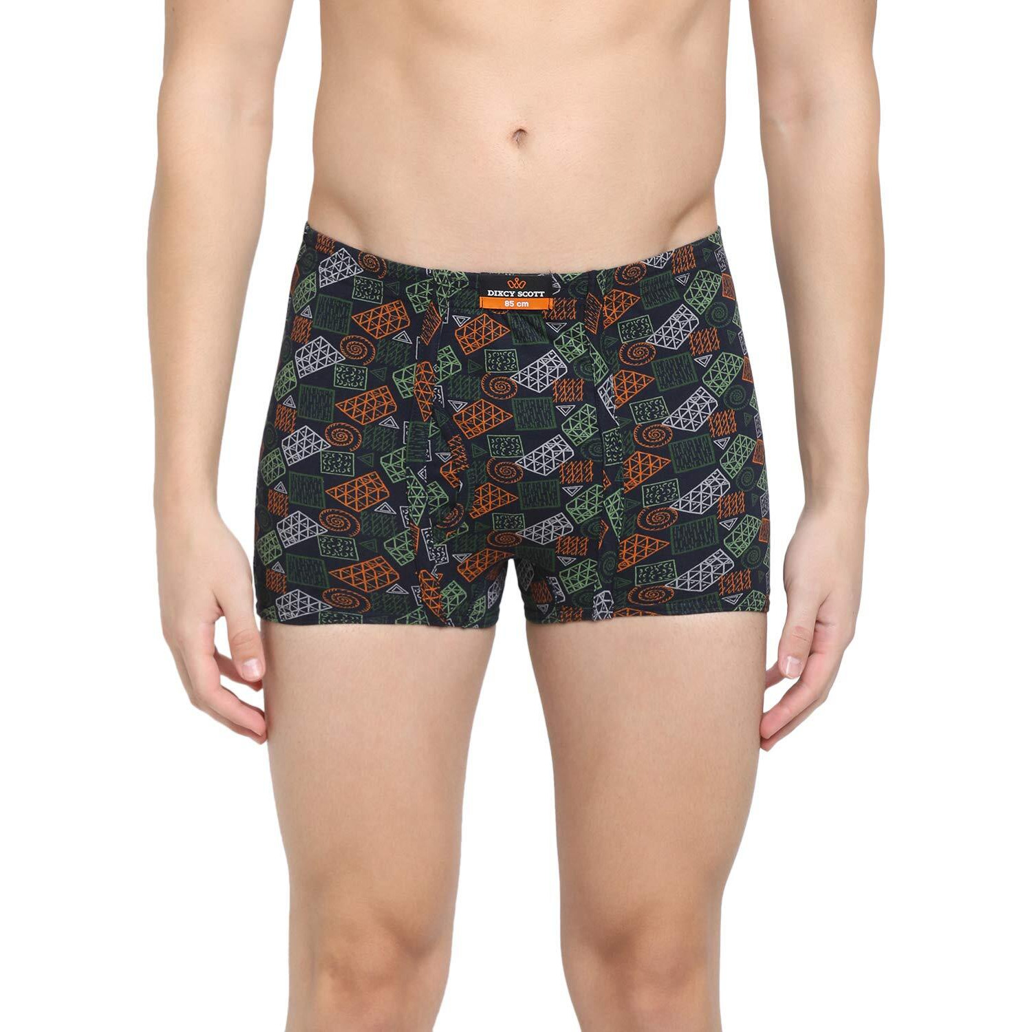 Dixcy Scott Men Cotton Trunk (Color & Print May Vary), Assorted 3, Xl (Pack Of 3)