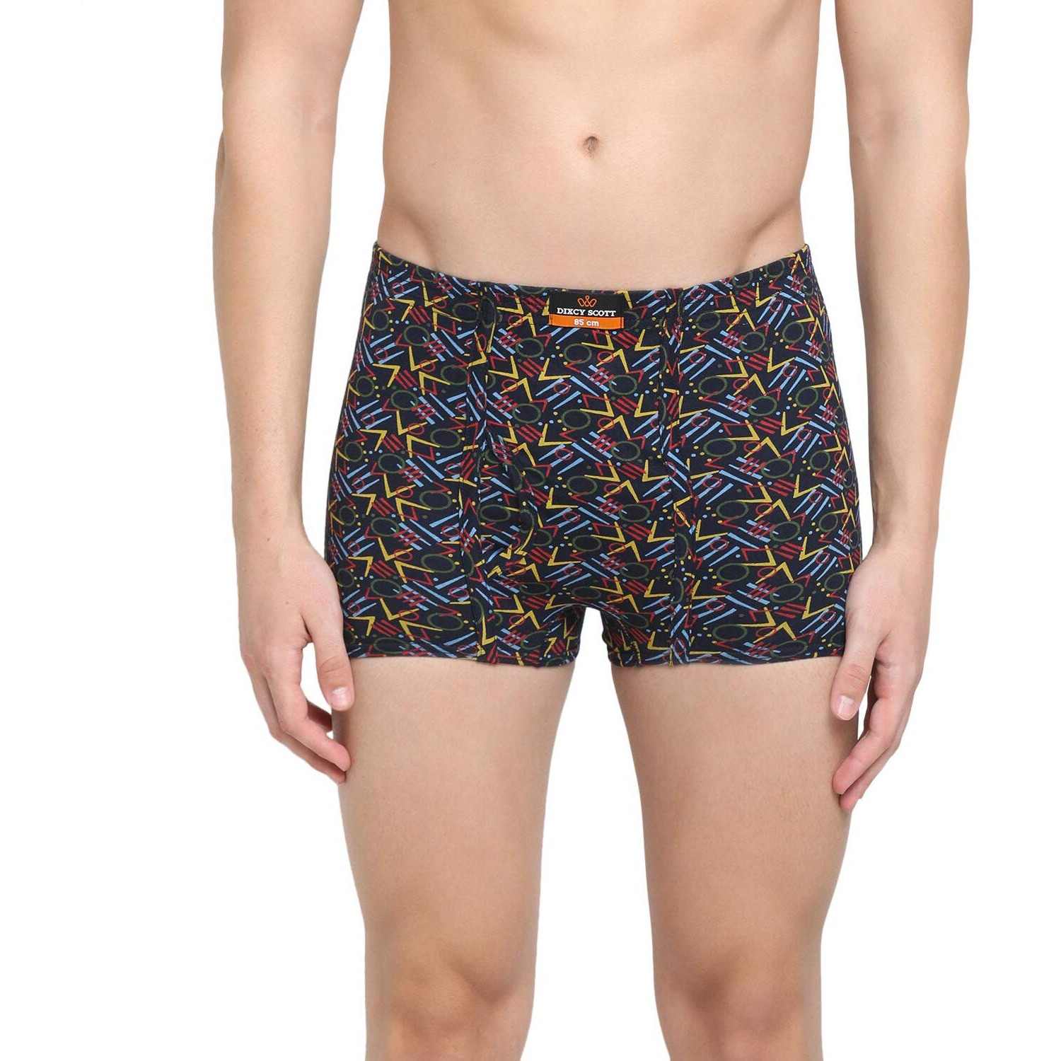 Dixcy Scott Cotton Men's Regulart Fit Printed Trunk (Color & Print May Vary) (Pack Of 3) (Pr119631_Assorted 4_Large)