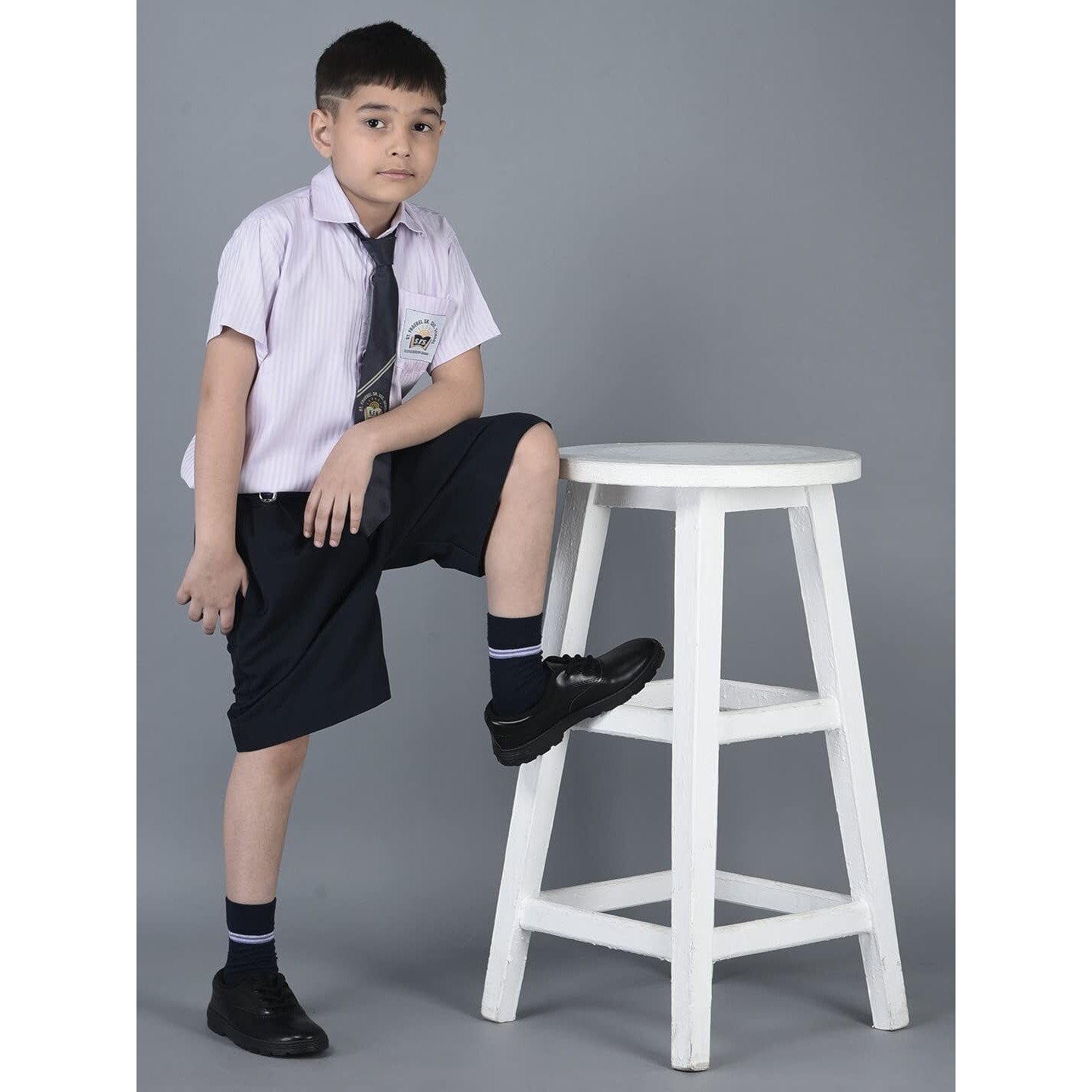 Liberty Kids S-Boyexcea Black School Shoes - 5 Uk