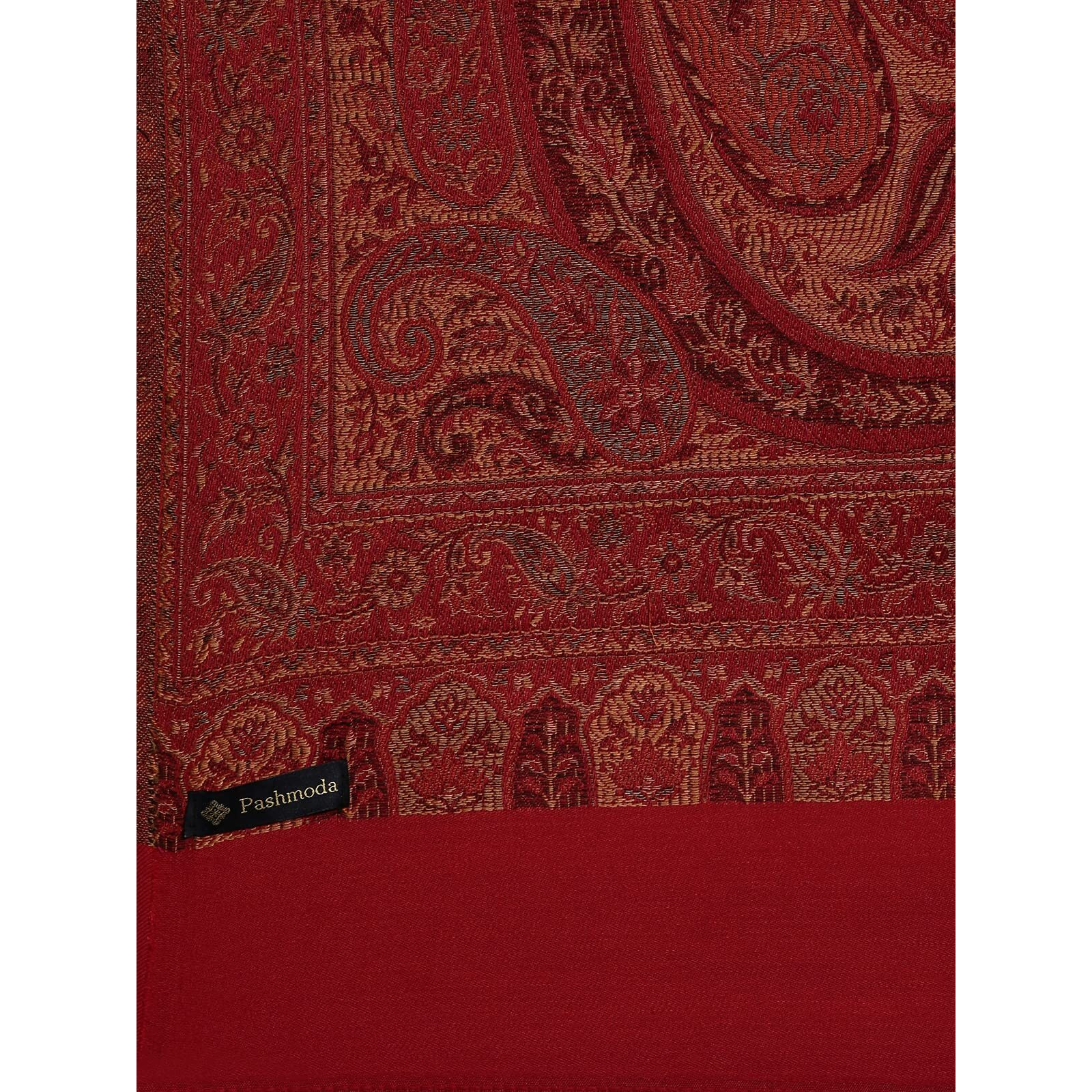 Pashmoda Women Shahnaz Antique Jamawar Shawl (Size 101 X 203 Cm)