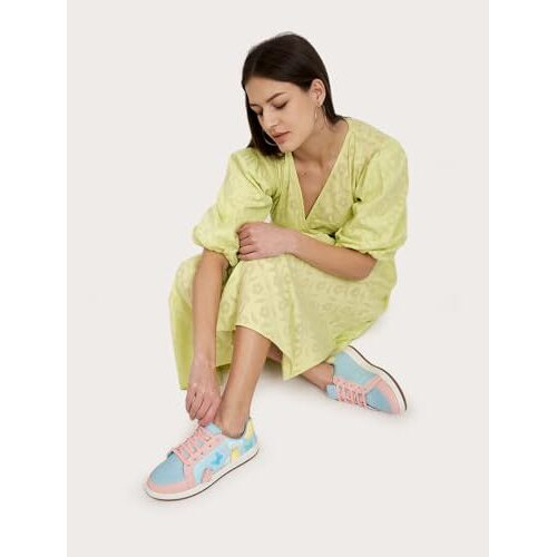 Kazarmax Xxiv Pink Blue White Pastel Colourblock Trainers/Sneakers Shoes For Girls/Women- 8 Uk