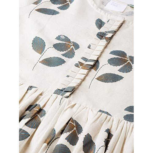 Idalia Cream Floral Printed Dress For Women