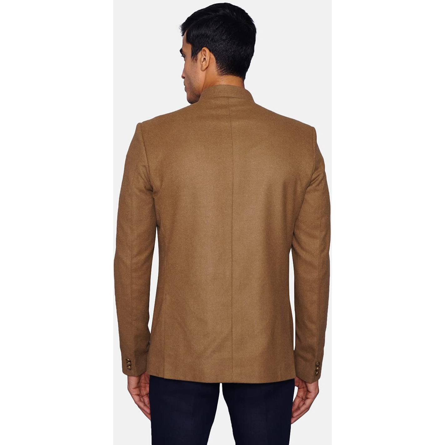 Wintage Men's Tweed Casual And Festive Blazer Coat Jacket  Brown,Medium