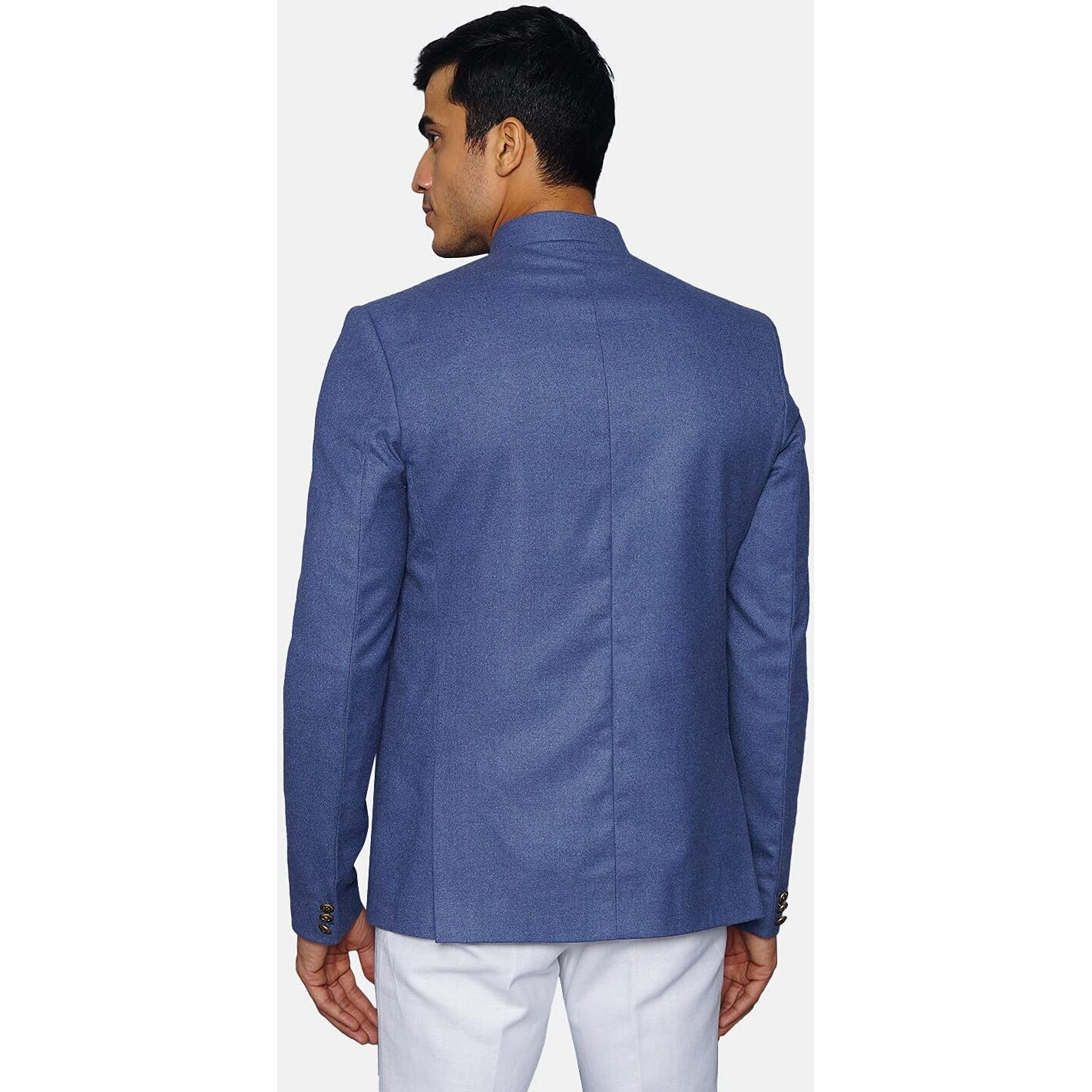 Wintage Men's Tweed Casual And Festive Blazer Coat Jacket  Sky Blue,Xx-Large