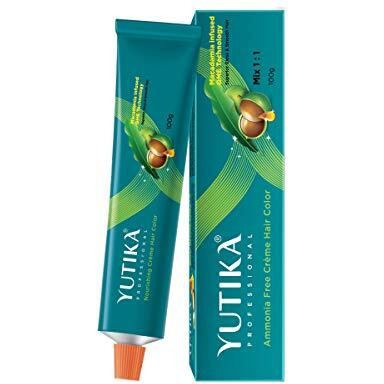 Yuthika Professional Creme Hair Colour 100% Grey Coverage, Dark Ash Brown Permanent Hair Colour With Macadamia Infused Qme Technology, Salon-Like Finish, 100Gm