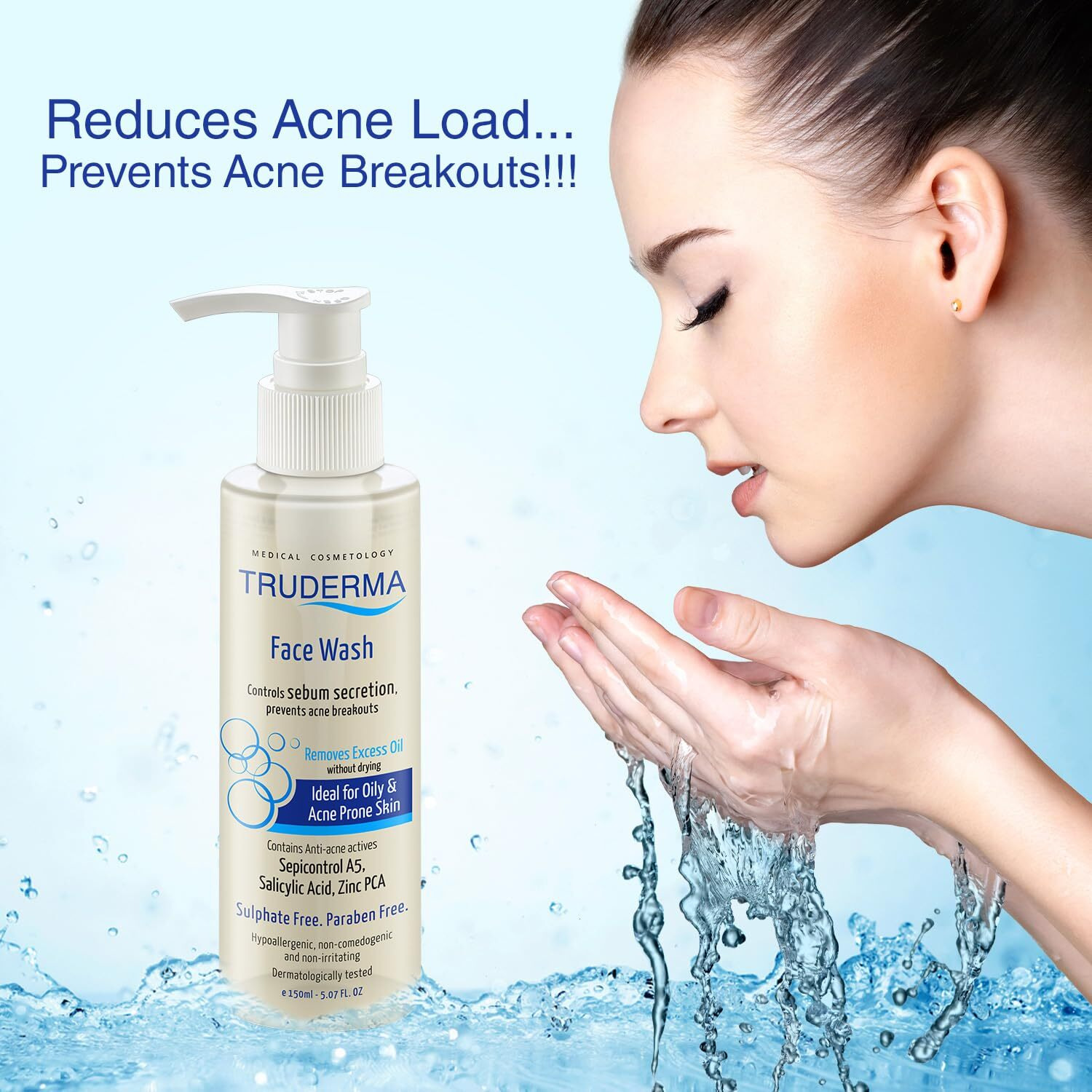 Regaliz Truderma Face Wash With 1% Salicylic Acid  Pack Of 2, Cleansing Formula For Smooth, Radiant Skin