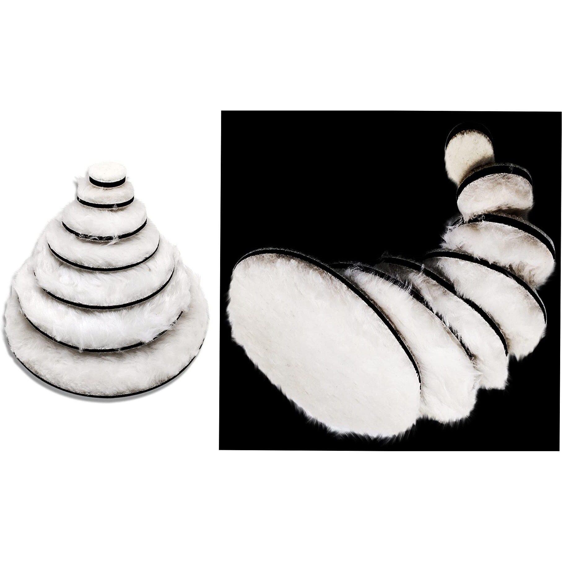 Diy Crafts 1 Pc, 4" Inch Fur Felt Pad Only, 1" Inch - 7" Inch Wool Felt Polishing Disc Hook & Loop Backing Fur Pad Grinding Accessories For Dremel Woodworkin (1 Pc, 4" Inch Fur Felt Pad Only)