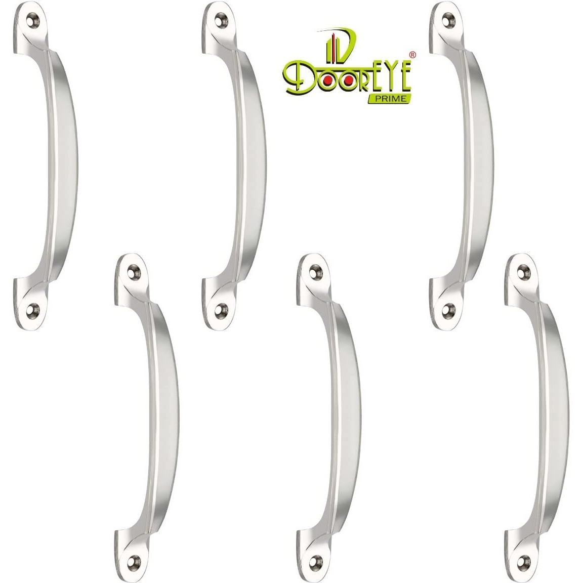 Door Eye Alluminium Cabinet Toyota Handles Ss Finish (4 Inch) 6 Pieces