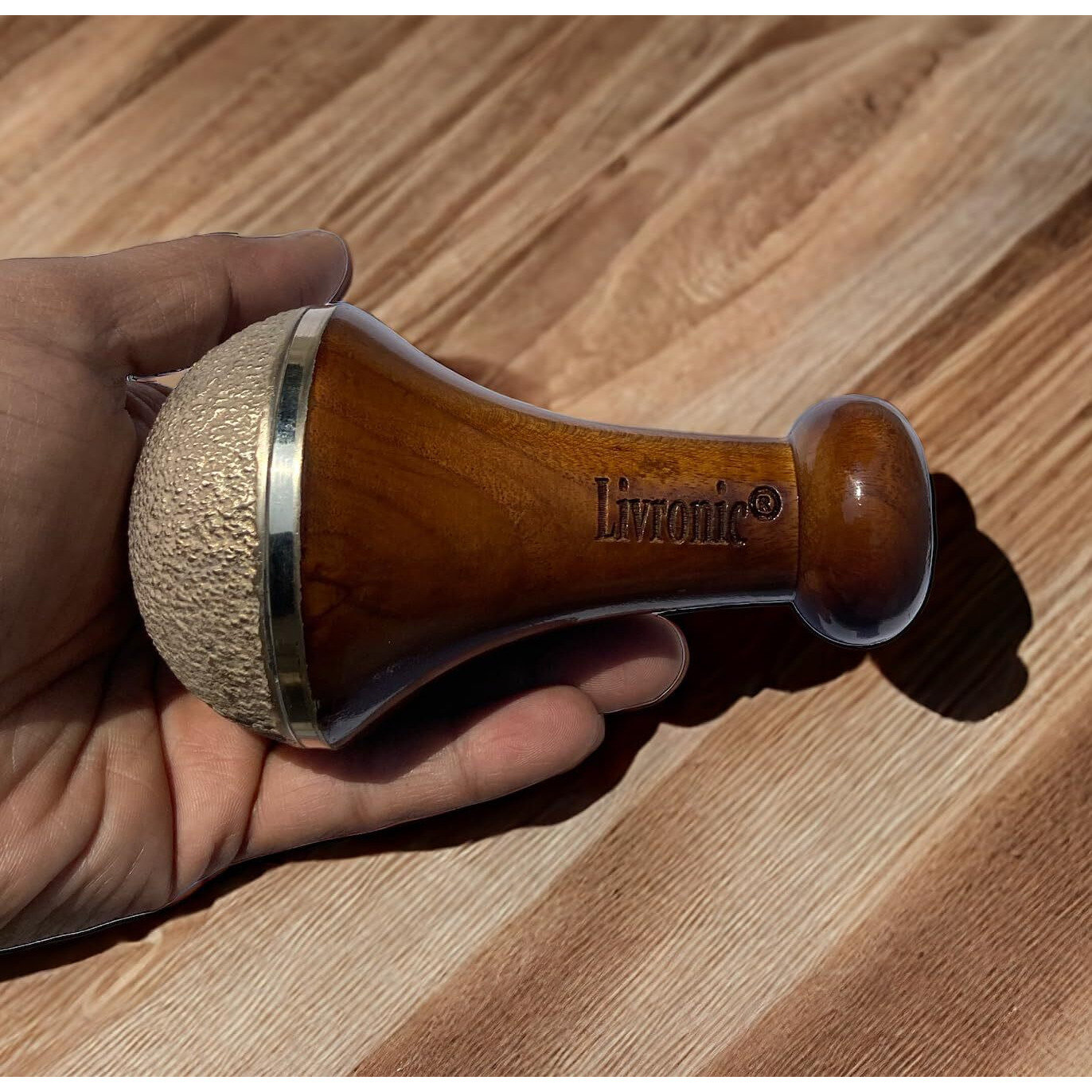 Livronic Bronze Kansa Natural Vatki Cup Ayurvedic Detox Foot Massager Relaxation And Deep Cleaning Ancient Indian Technique One Side Finishing With Round Line (Pack Of 1) Natural B16
