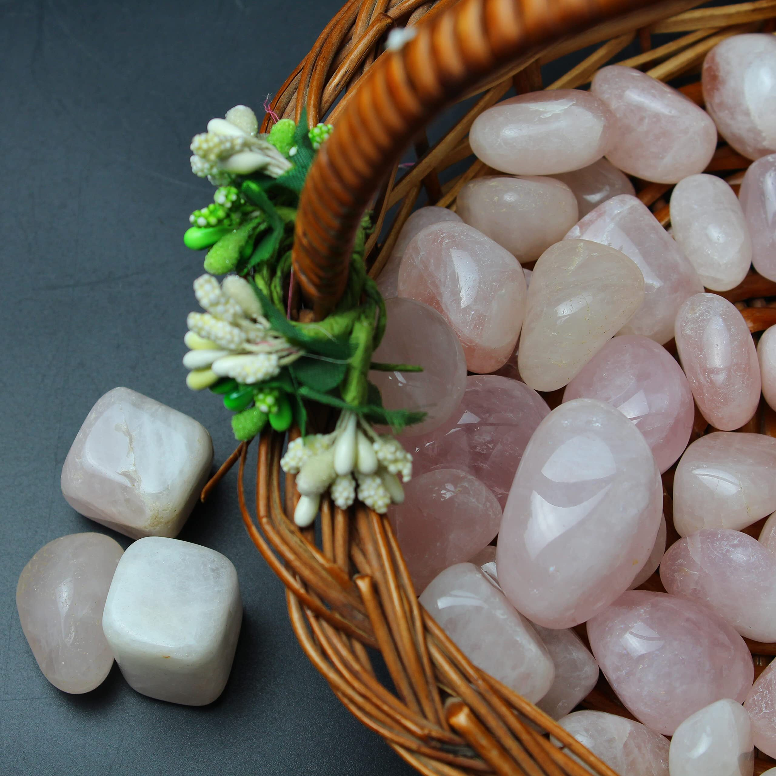 Remedywala Energized Rose Quartz Tumble Stone For Crystal Healing| Pack Of 100 Grams