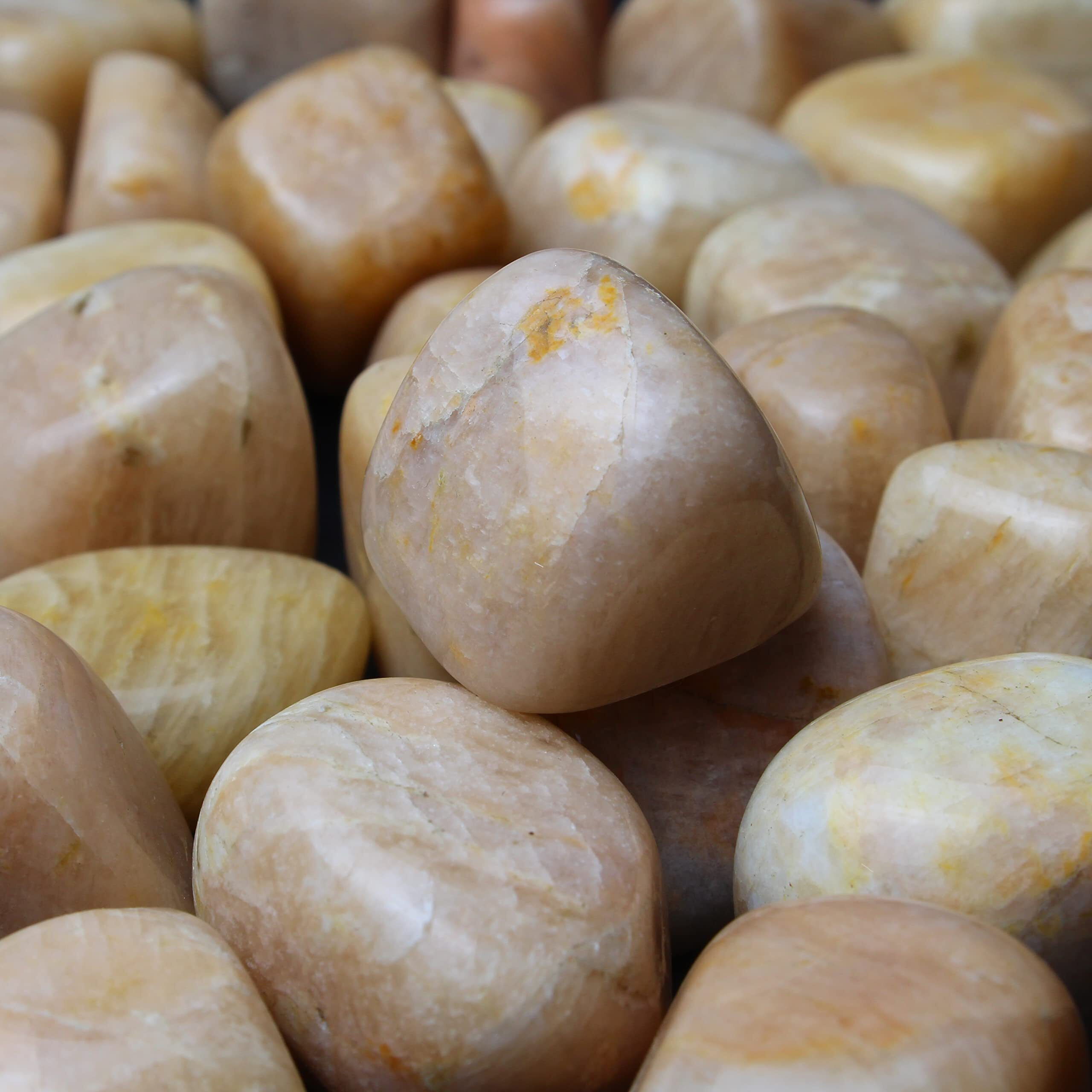Remedywala Energized Moonstone Tumble Stones | Pack Of 100 Grams