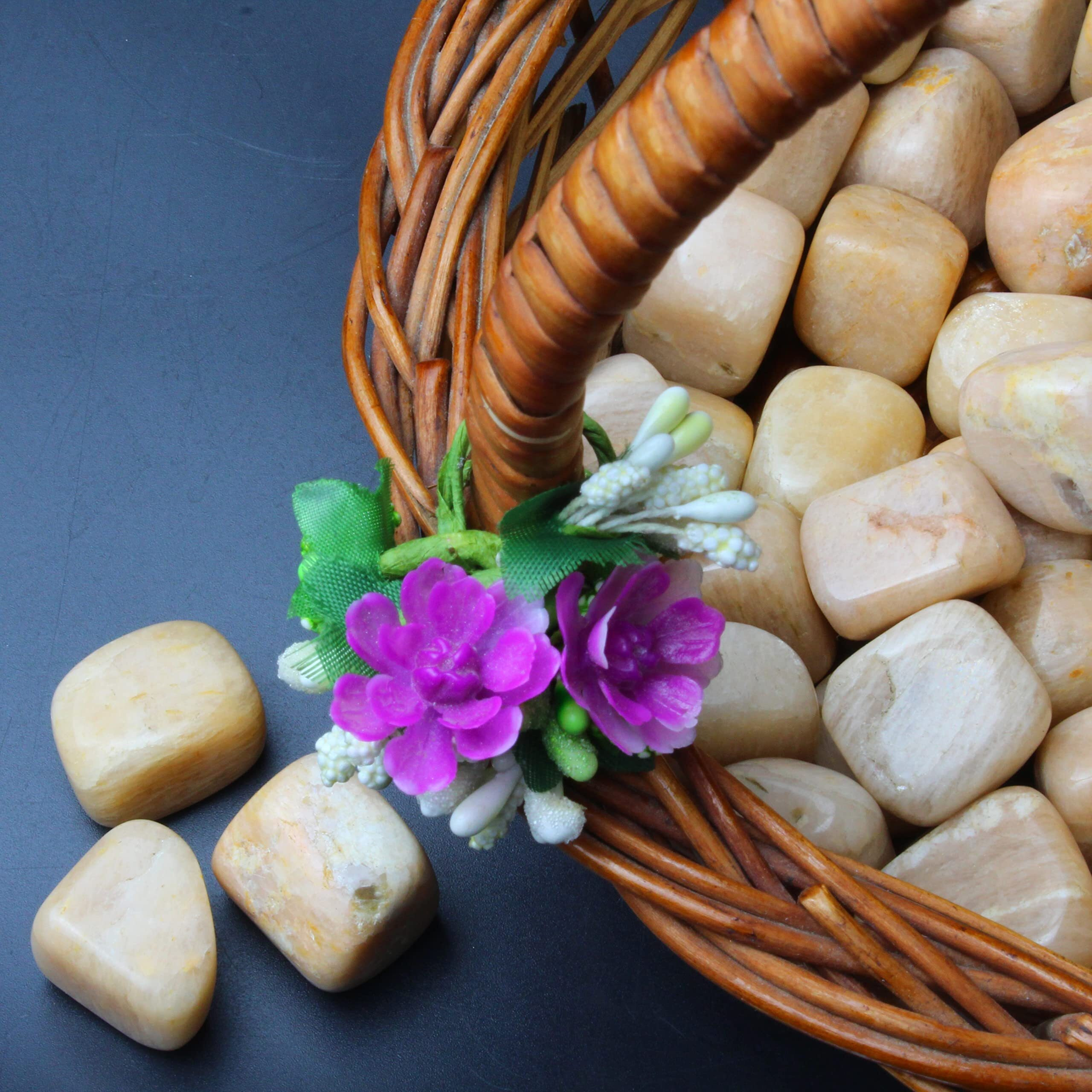 Remedywala Energized Moonstone Tumble Stones | Pack Of 100 Grams