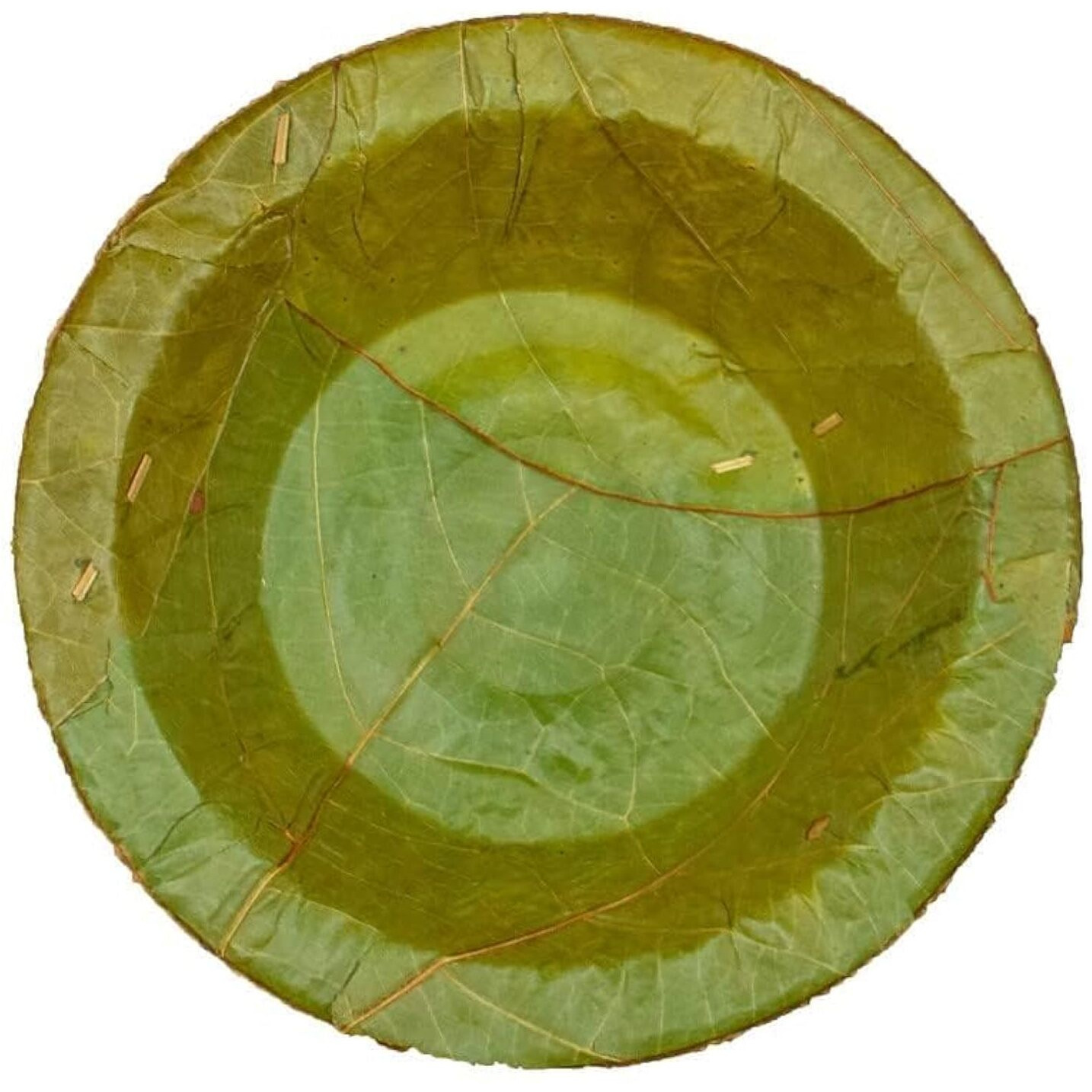 Swhf 100% Bio-Degradable | Disposable | Eco-Friendly | Wedding | Anniversary | Birthday | Party Events | Occasion | Compostable | Natural | Sal Leaf Bowl And Dona- 4.25"" (Pack Of 50)