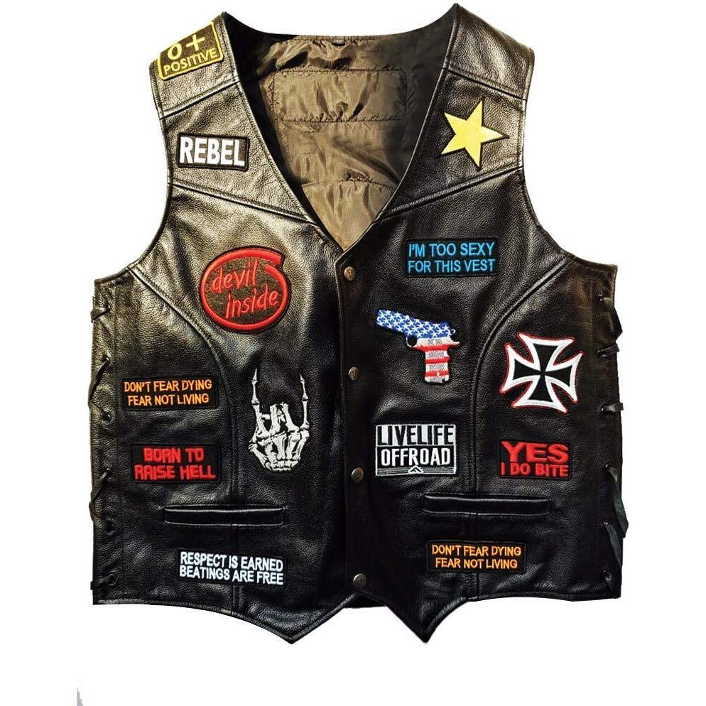 Motohog Unique Embroidered Iron On Patch (3 Stars), 3.1X1.2 Inches