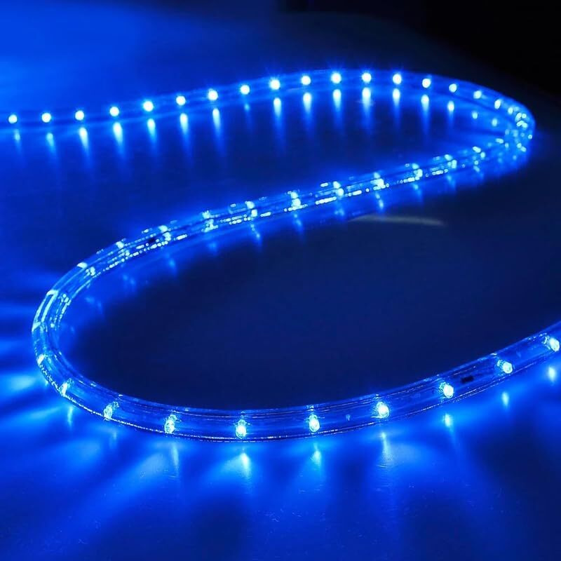 Khodiyar Online Store 3014 Led Strip Rope Light (Blue-25 Meter), Water Proof Ip65, Decorative Led Flexible Strip Light With Adapter | Pack Of 1 Pcs.