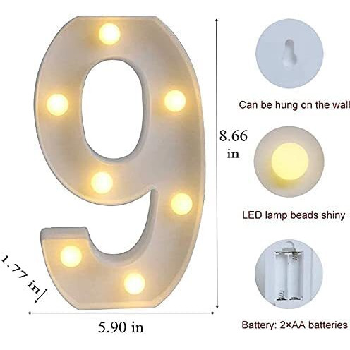 Perfect Pricee Powered Led Marquee Letter Lights, Warm White (9)