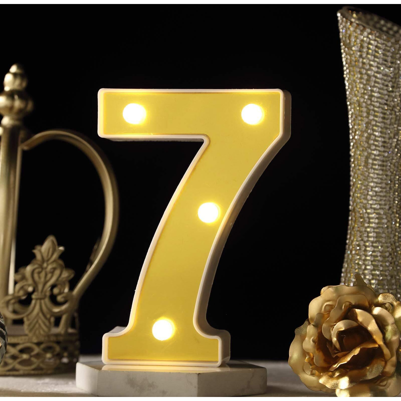 Satyam Kraft 1 Pcs Golden Marquee Alphabet Shaped Letter Led Name Light For Aesthetic Decorations, Romantic Gift, Valentine, Room, Bedroom, Home Decor, Wedding, Birthday, Night And Wall Lamp (7)