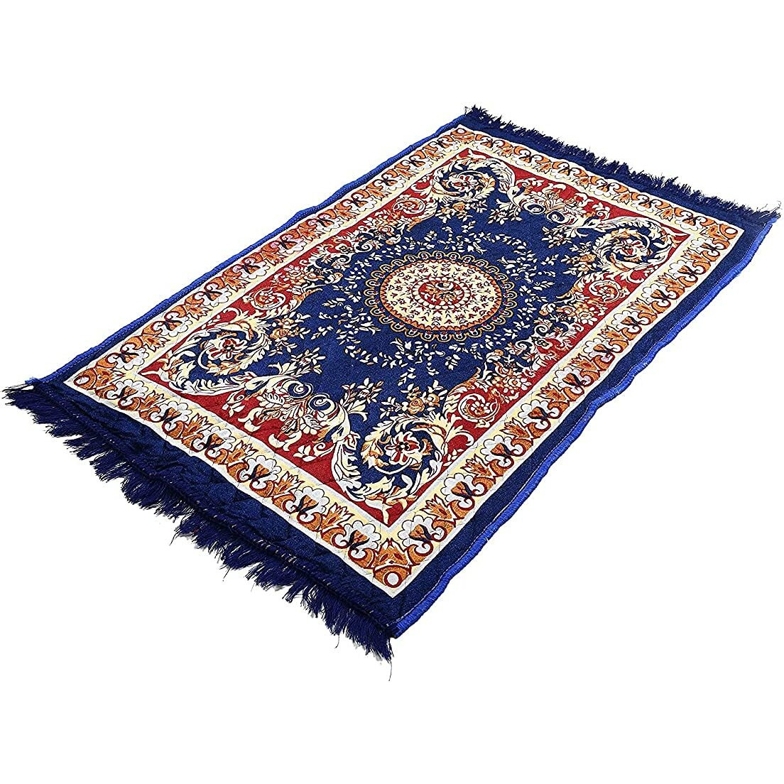 Cozy Furnish Velvet Pooja Asan Mat - Size 28 X 48(Inches) 71X121(Cm) 2X4(Feet) Bed Side Runner,Floor Mat, Floor Rug, Pack Of 1 Velvet Asan