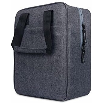 Mihad Travel Tiffin Bag | Lunch Bag | Storage Bag For Office, College, School & Picnic, Material Polyester Capacity- 8 Liter & Size 11.5" X 8.5" X 5" (Grey)