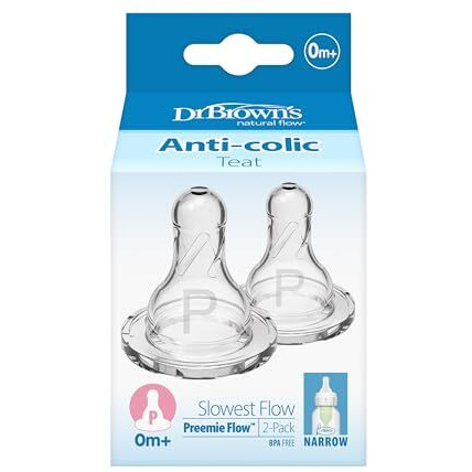 Dr. BrownS Natural Flow Options Preemie Teats (Pack Of 1, White)