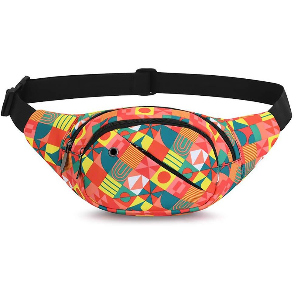 Gustave Waist Bag For Men Women With Adjustable Strap And Headphone Jack, Large Waterproof Chest Bag Fanny Pack For Hiking Travel Camping Running Sports Outdoors