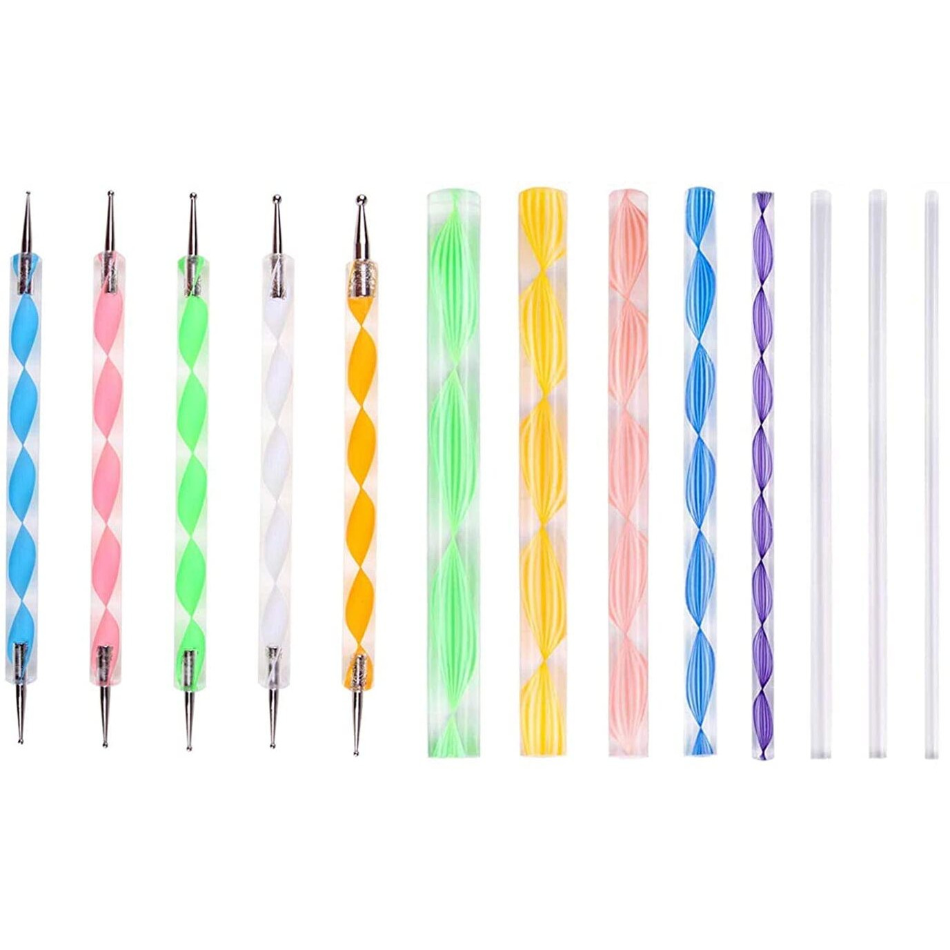 Amazon Brand - Umi 13 Piece Mandala And Acrylic Dotting Tool Set Embossing Stylus For Pottery Ceramic And Polymer Clay