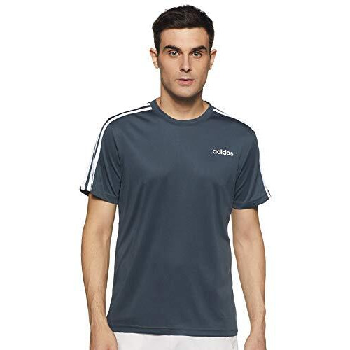 Adidas Men Polyester Classic 3S Tee, Sports T-Shirts, Boonix, X-Small