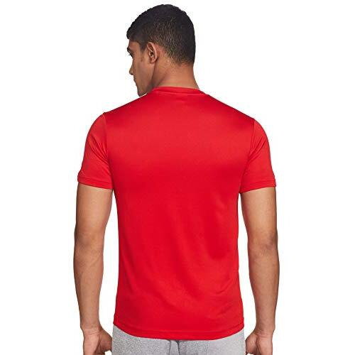 Adidas Men Polyester Classic 3S Tee,Sports T-Shirts,Scarle , Small