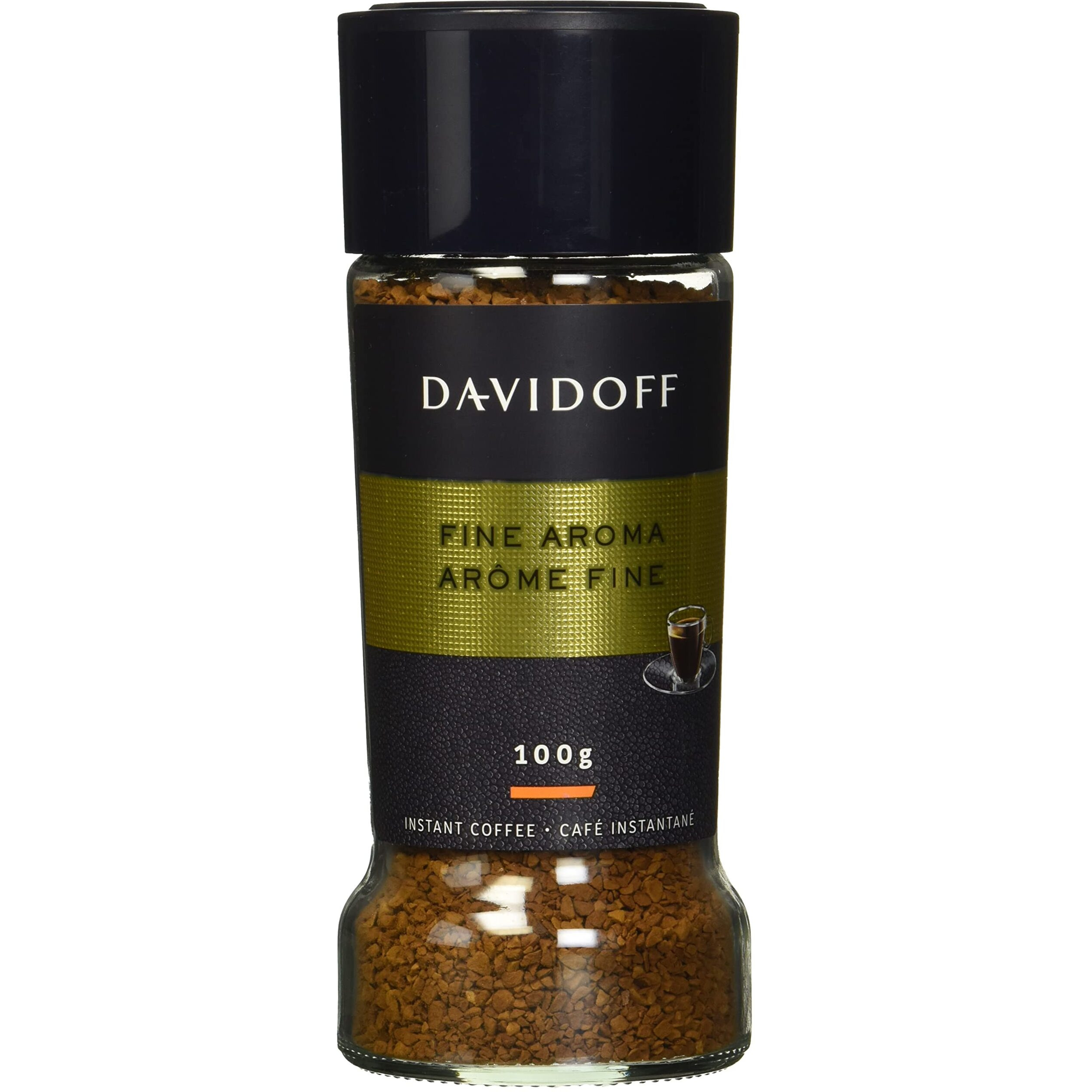 Davidoff Fine Aroma Instant Coffee 7/12 Intensity 100% Arabica,3.53 Oz 100 G,Granule,Bottle