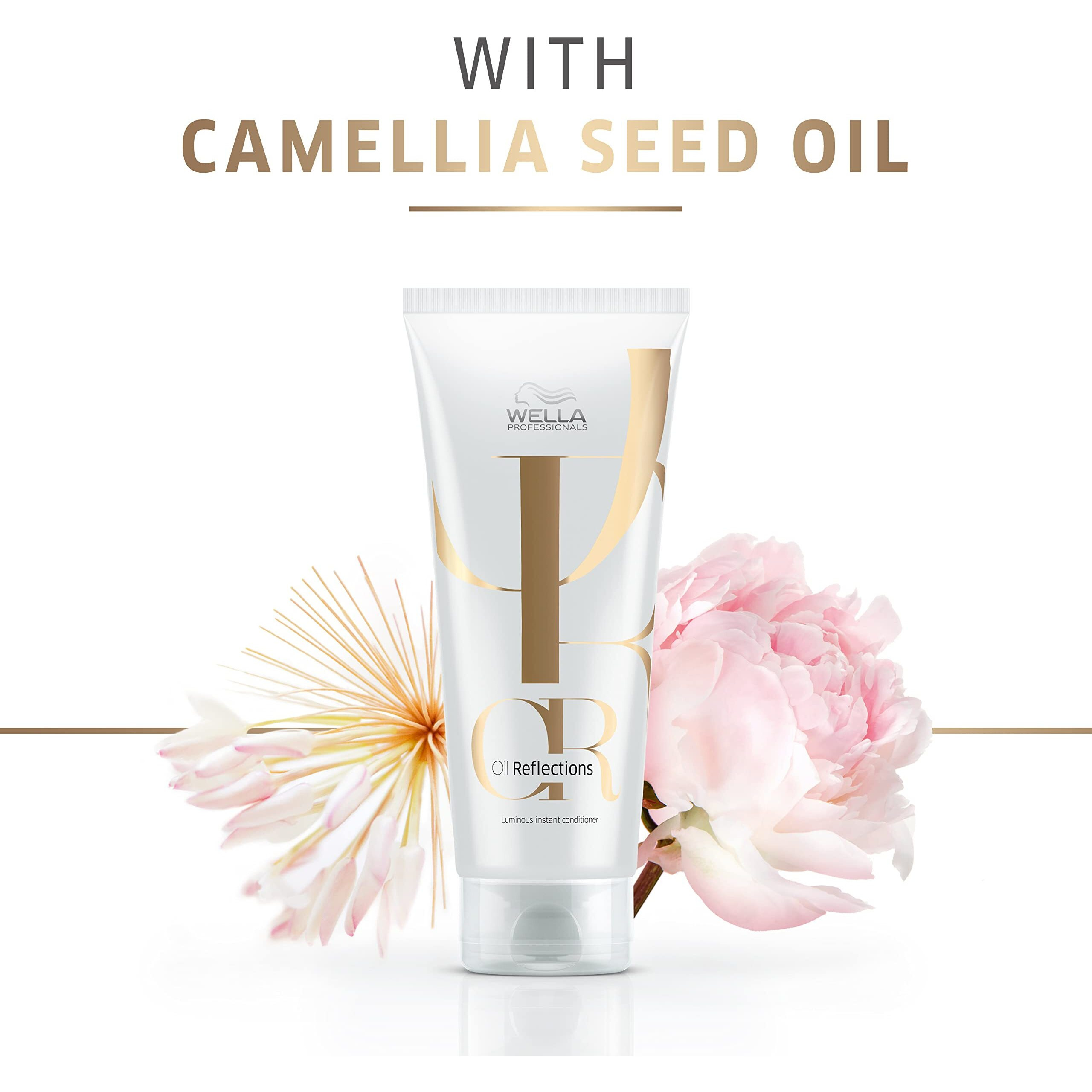 Wella Professionals Oil Reflections Luminous Instant Conditioner For Hair | 200 Ml | Moisturizing, Hydrating Hair Treatment | With Camellia Oil & White Tea Extracts