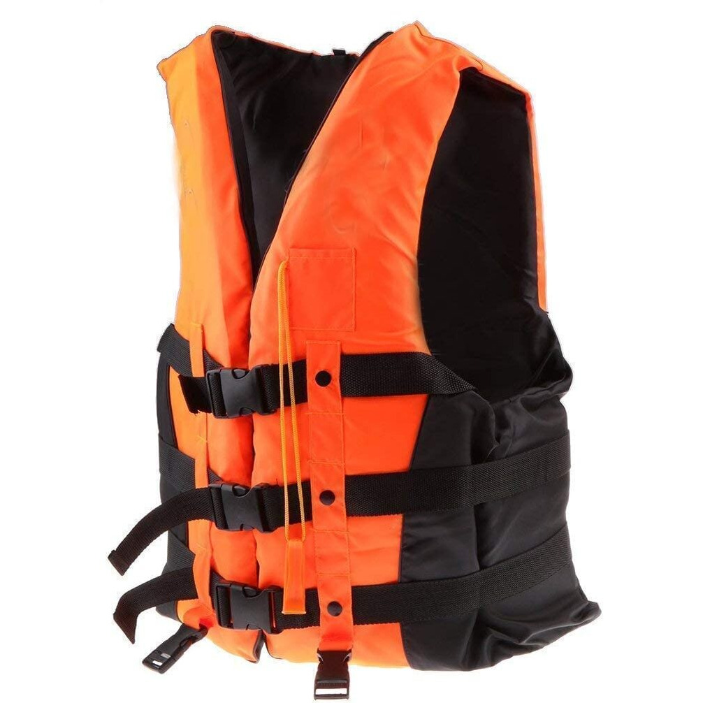 Delavala Professional Life Jacket Adult (Pack Of 2 Pcs) Upto 120 Kg Swim Boating Vest Life Jacket Snorkeling Floating Swimming Surfing Water Sports Life Saving Jacket Water Sport (Orange-2Pcs)