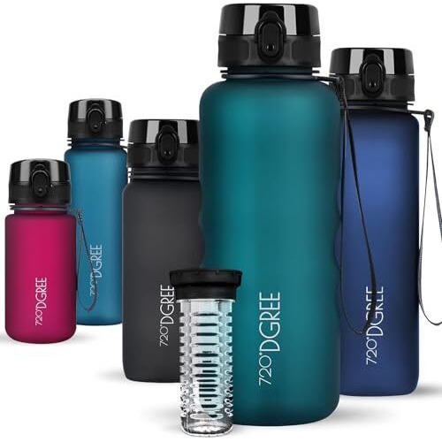 720Dgree Sipper Water Bottle 1.5 Litre With Fruit Infuser | Bpa, Bps Free | Tritan | For Adults & Kids | For Sports, Gym, Office, Workout | Smaragd Green