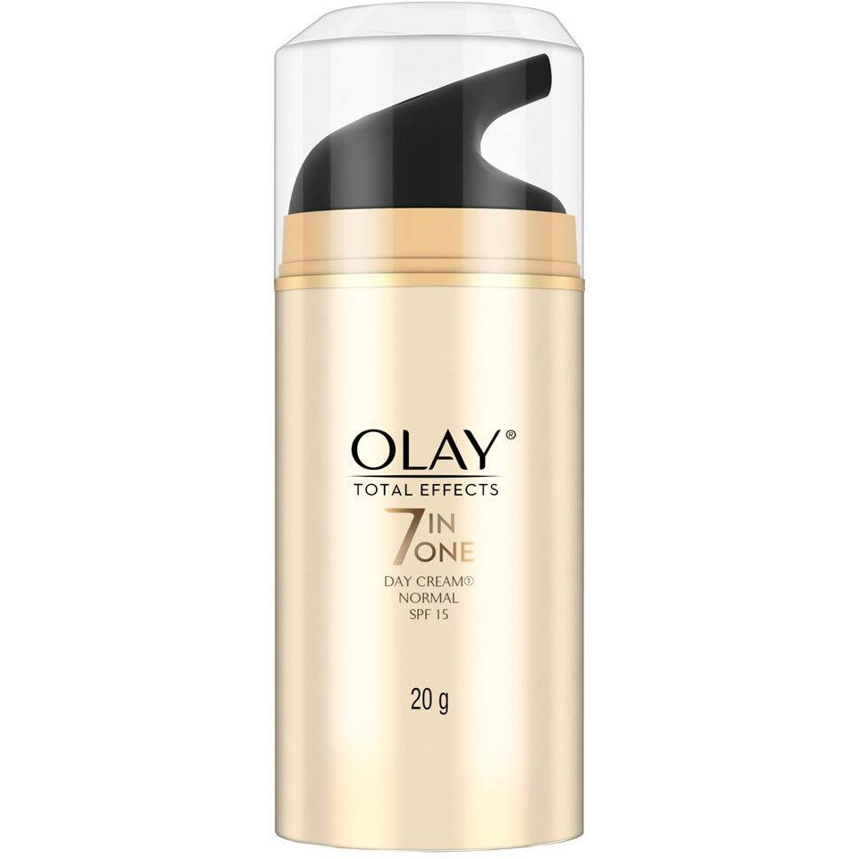 Olay Total Effects Day Cream With Spf 15 | Fights 7 Signs Of Ageing | With Niacinamide And Green Tea Extracts | Normal, Oily, Dry, Combination Skin | 20G