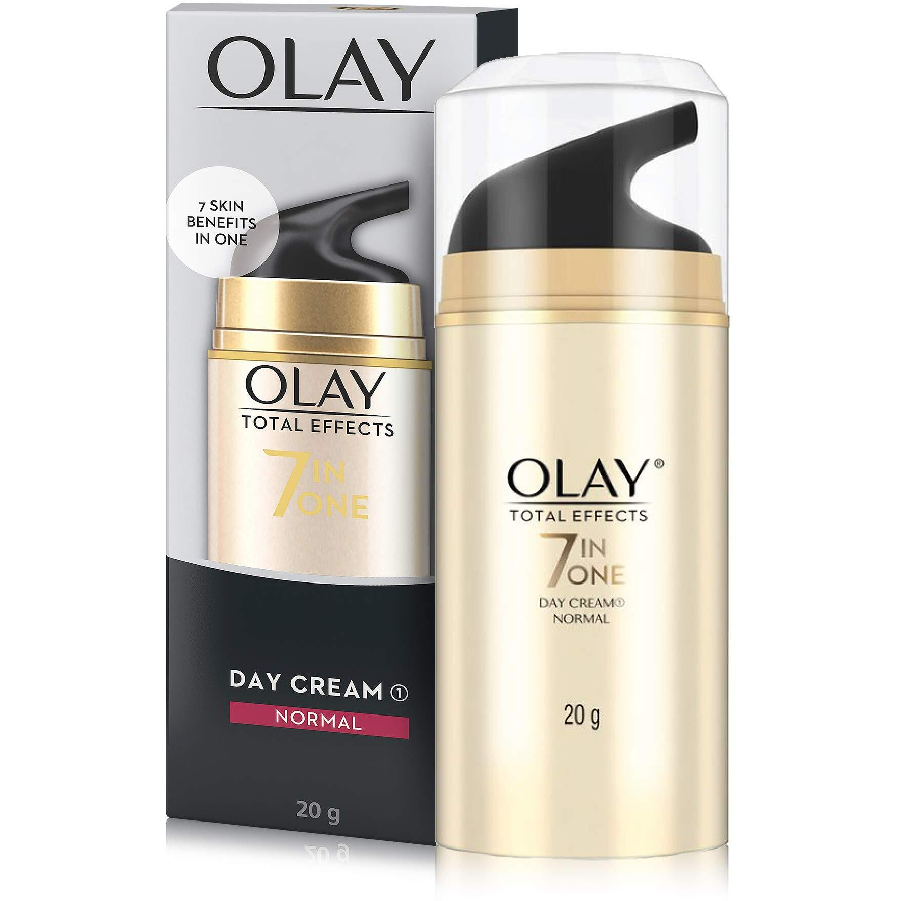 Olay Total Effects Day Cream | Fights 7 Signs Of Ageing | With Niacinamide And Green Tea Extracts | Normal, Oily, Dry, Combination Skin | 20G