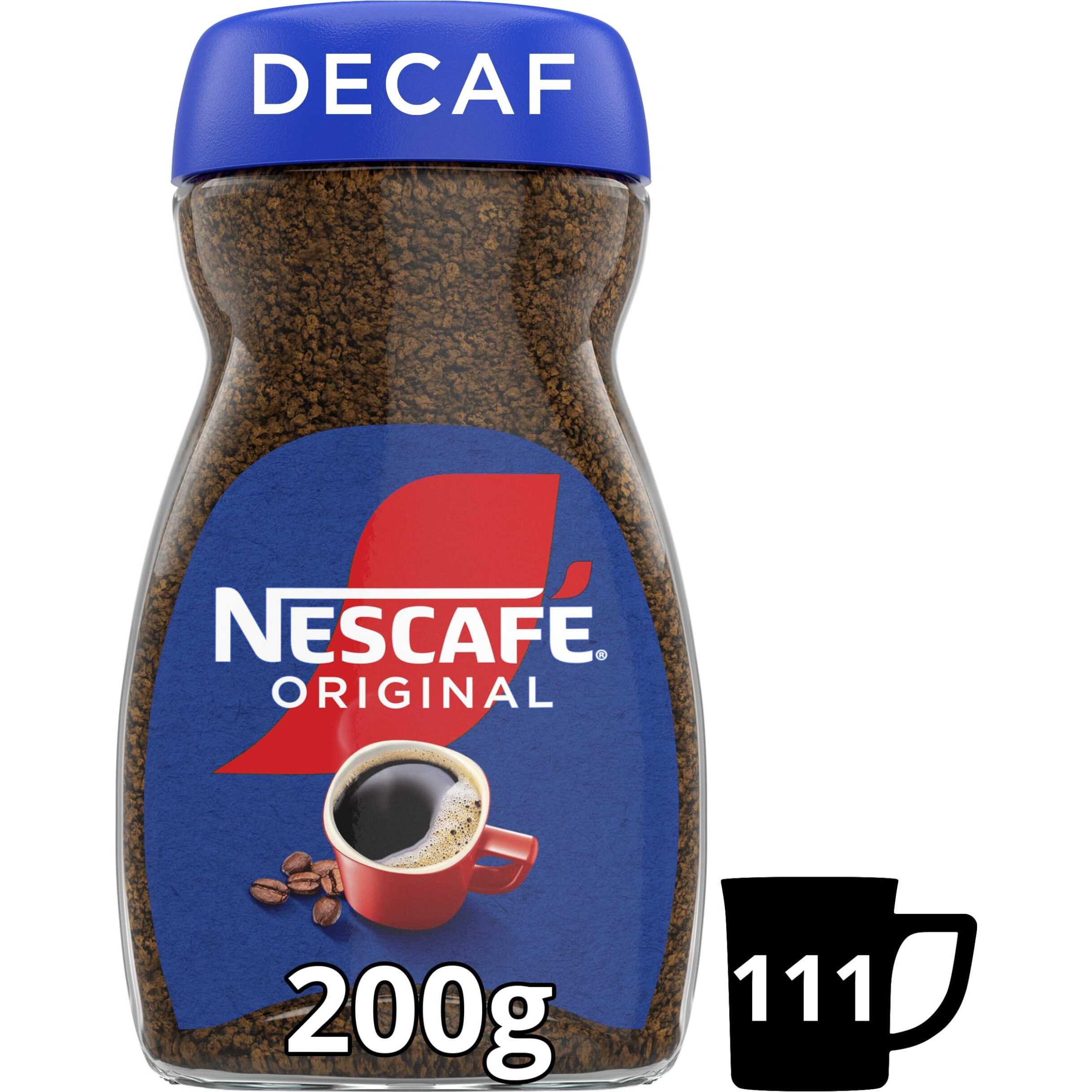 Nescafe Original Decaff Full & Bold Flavour Instant Coffee, 200 Gram|Bottle|Granule