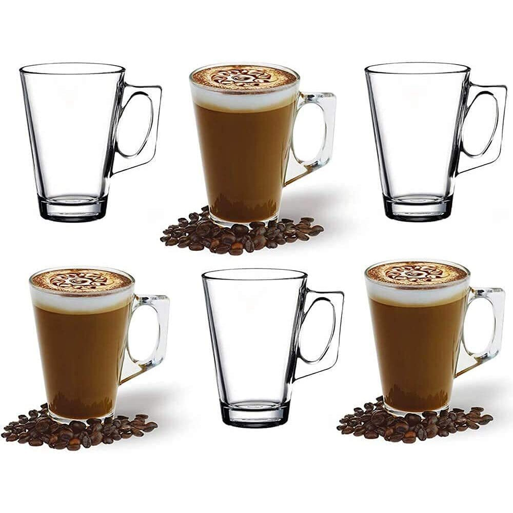 Korona Glass Tea Cup - Set Of 6, Transparent, 130Ml