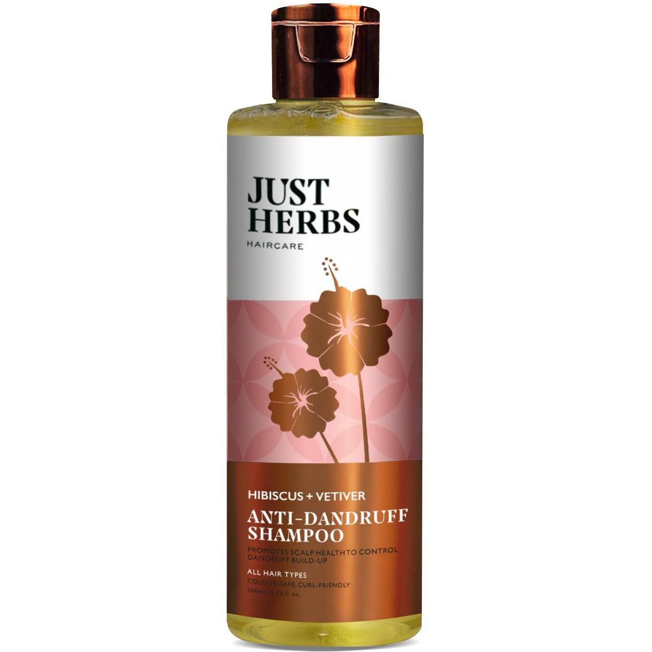Just Herbs Ayurvedic Anti-Dandruff Shampoo For Strong & Bouncy Hair For Men & Women- Sls & Paraben Free- 200 Ml