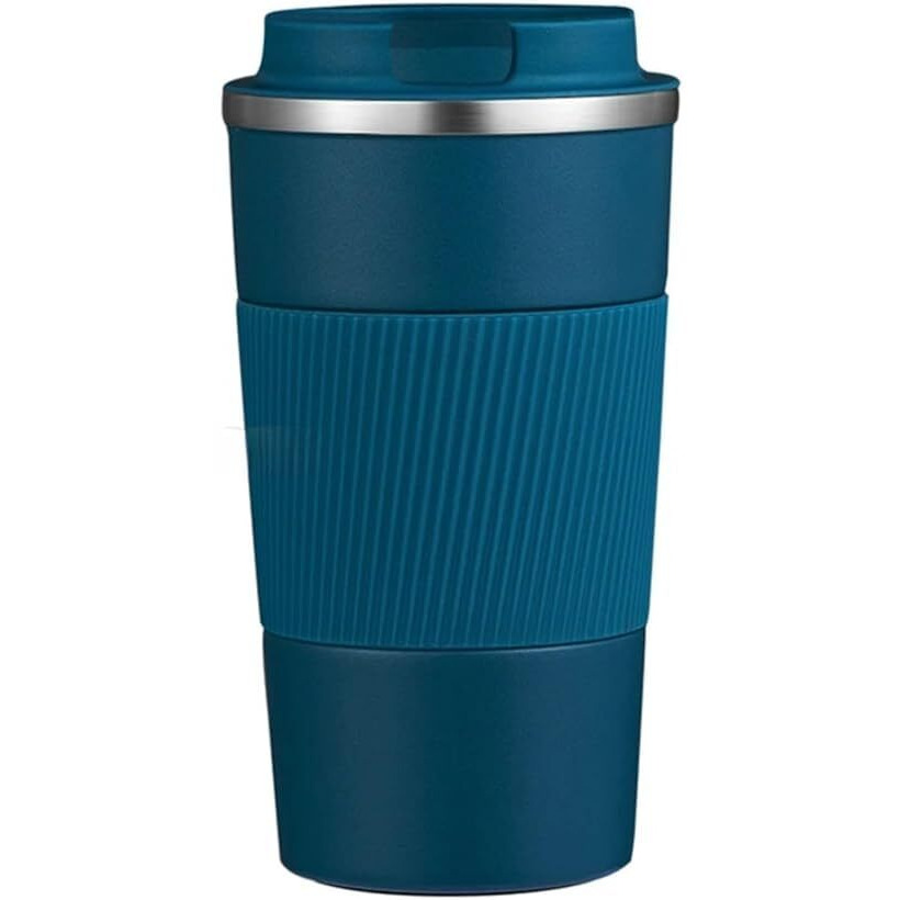 Wicharsh Travel Mug, Insulated Coffee Cup With Leakproof Lid, Vacuum Stainless Steel Double Walled Reusable Tumbler For Hot And Cold Water Coffee And Tea In Travel And Car (Blue - 510Ml)